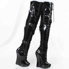 Stivali donna zeppa tacco alto