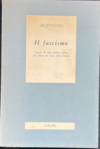 Evola julius fascismo 1964 - julius, il