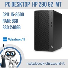 PC Desktop HP 290 G2 MT  Cpu intel i5-8500 Ram 8Gb DDR4 SSD 240Gb  win11 Pro