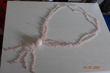 COLLANA NECKLACE ROSA FATTA A MANO HAND MADE ARTIGIANALE  DIY- UNICA- OOAK 