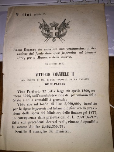 Regio decreto aut prelevaz - aut, 21^