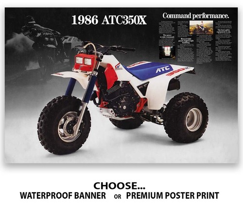 Poster volantino honda atc - poster,