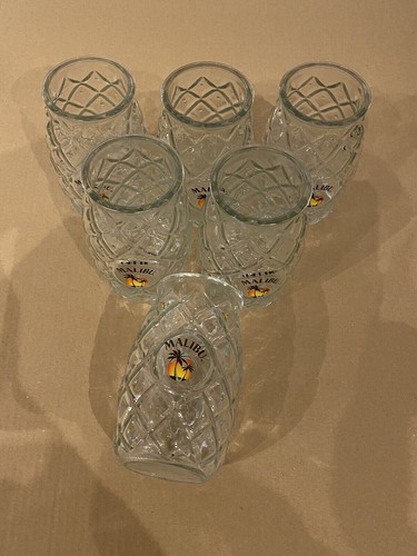 Set bicchieri malibu ananas - set, 6