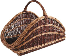 AG1370 - Cesto Portalegna in Vimini Grezzo, 61 Cm