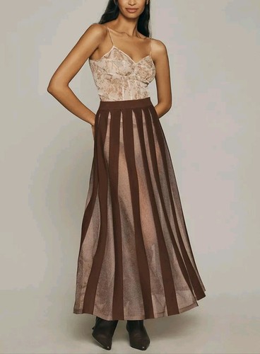 Maxi gonna plissettata - , in