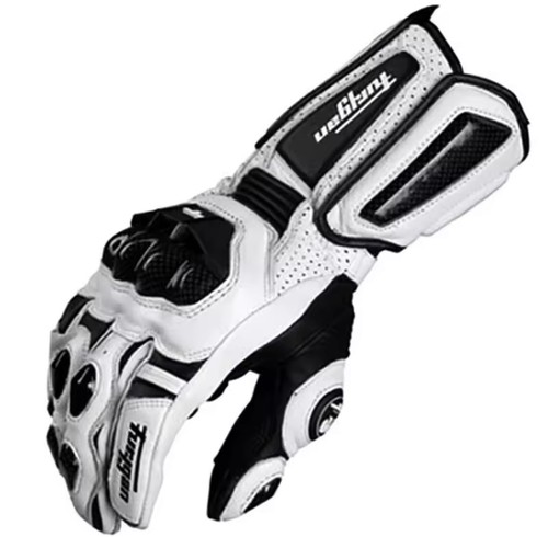 Guanti moto vera - pelle, con