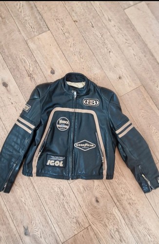 Giubbotto moto uomo pelle