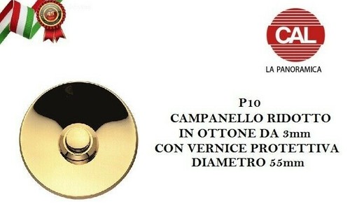 Pulsante campanello tondo - campanello,