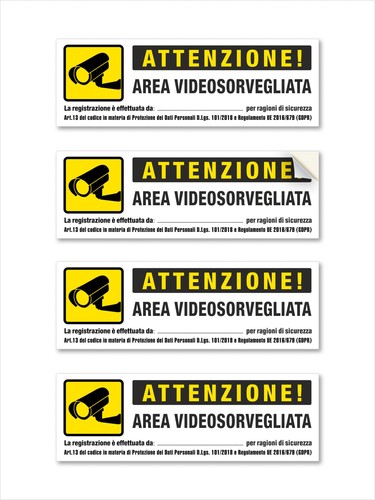 Adesivi videosorveglianza - 4,
