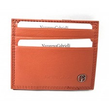 Portafoglio piatto in pelle