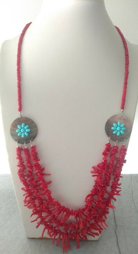 Collana vero corallo - corallo, rosso