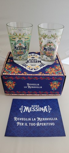 Set bicchieri birra messina - set,