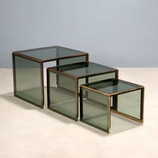 Tavolini a Nido Vintage Ottone