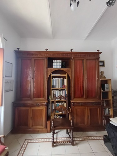 Libreria antica legno - in,