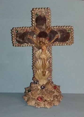 Crocifisso legno ricoperto - in,