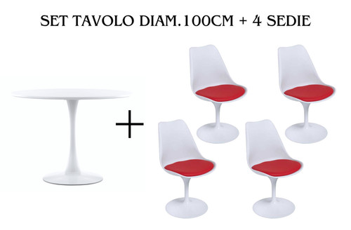 Set sedie tavolo tulipano - 4,