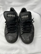 Adidas Men Stan Smith Size EU 42.5 US 9 Uk 8.5  Leather Shoe Black Nero