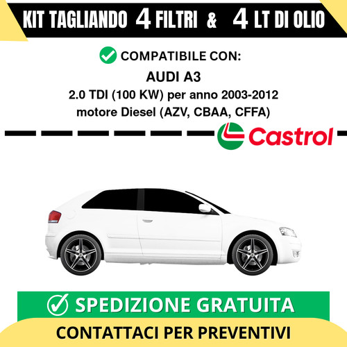 Tagliando per audi 0 tdi - per,