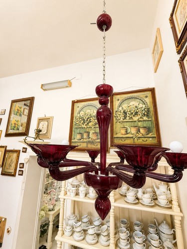 Lampadario murano voltolina - lampadario,