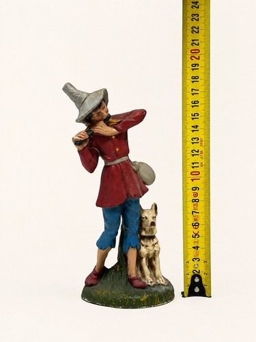 Cacciatore con cane presepe