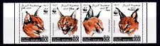 Somalia - Repubblica Somala 1998 Caracal Cat - WWF Completo Mint MNH Set Striscia