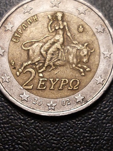 Moneta euro grecia - 2, con