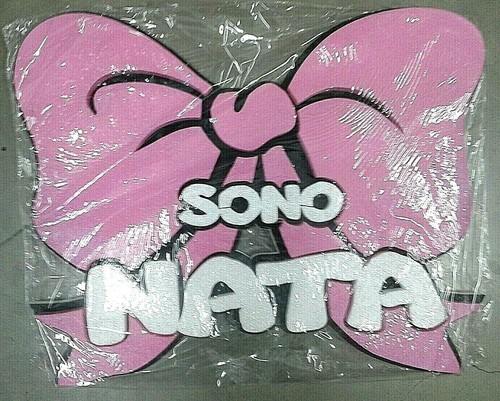 Scritta polistirolo maxi sono - scritta,