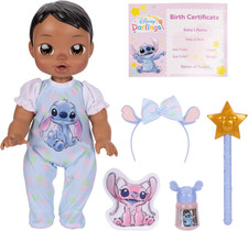 Disney Darlings 13" Baby Dolls Deluxe Stitch Feature Doll capelli neri occhi marroni