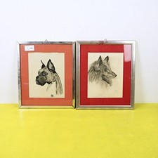 COPPIA DI QUADRI CON DISEGNO