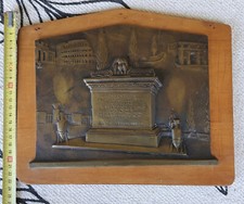 Antica Targa Storica in bronzo Commemorativa anno V Periodo Fascista (1927)