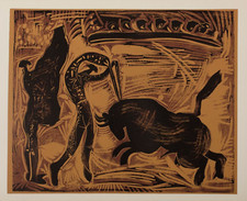 PICASSO, EL PICADOR, LINEOGRAVURE, 1962 SU CONTROLLO DI PICASSO Cercle d'Art