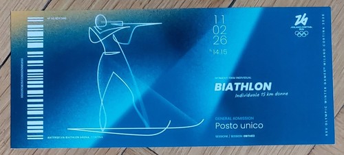 Biglietto ricordo olimpiadi - biglietto,