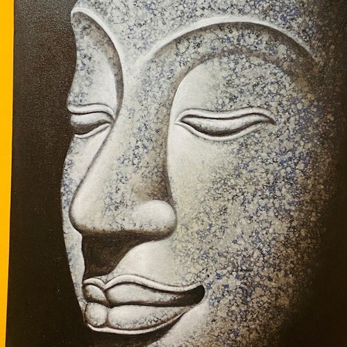 Buddha dipinto olio - , su