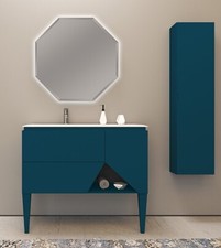 Mobile da bagno blu petrolio