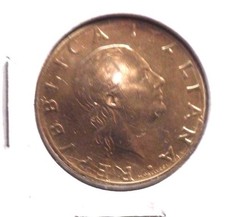 CIRCULATED 1991 200 LIRA