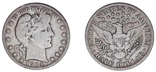 Barber half dollar - dollar,