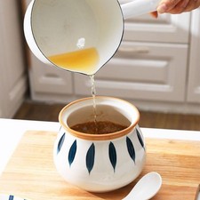  1 set di condimento ceramico può pepe pepita vaso di sale barattolo condimento