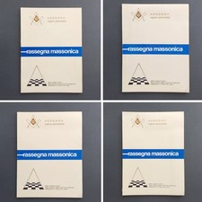 Massoneria, Lotto di 4 Rassegna Massonica n.9 /n.10 - 1976 - n.11 /n.12 - 1977