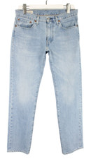 Levi's lotto 511 jeans uomo W31/L30 slim fit blu zip fly chiaro elasticizzato