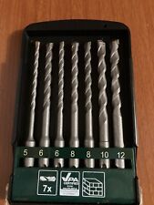 7 Punte Trapano Sistema SDS Plus Per Calcestruzzo / Pietra / Mattoni Parkside 