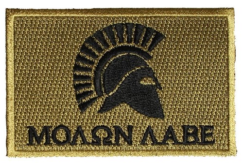 Molon labe patch colore - molon,