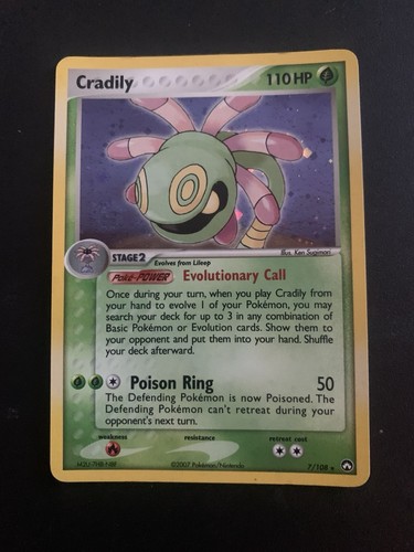 Pokémon card cradily - pokémon, ex
