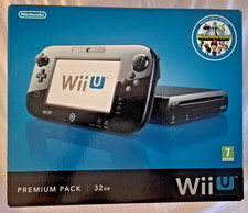 Scatola Vuota Nintendo Wii U Premium Pack 32 GB Nera - GENUINE / ORIGINALE