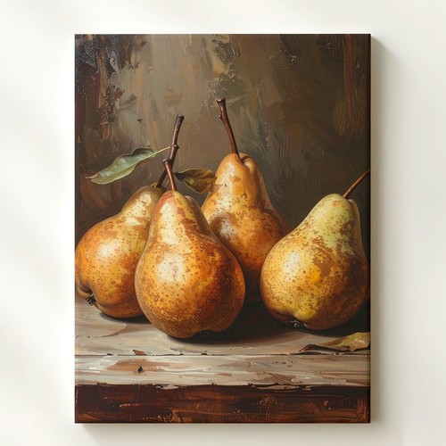 Arte parete pera dorata - arte, da