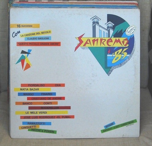 Various sanremo 85 lp - sanremo, '85