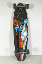 Landyachtz 37" completo longboard skateboard anni 50 grafica corsa a razzo 