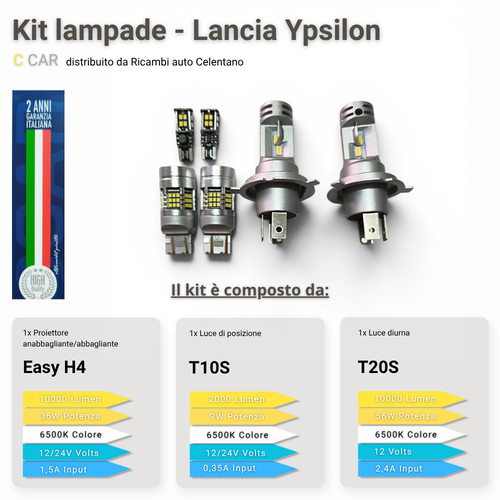 Kit led 3in1 lancia ypsilon - lancia,
