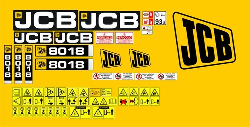 Kit adesivi jcb 8018 - kit,