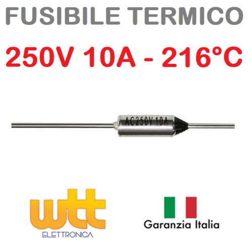 Fusibile termico assiale