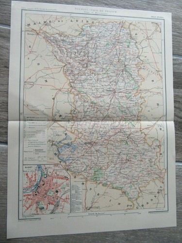 Carte couleurs 1900 deux - carte,